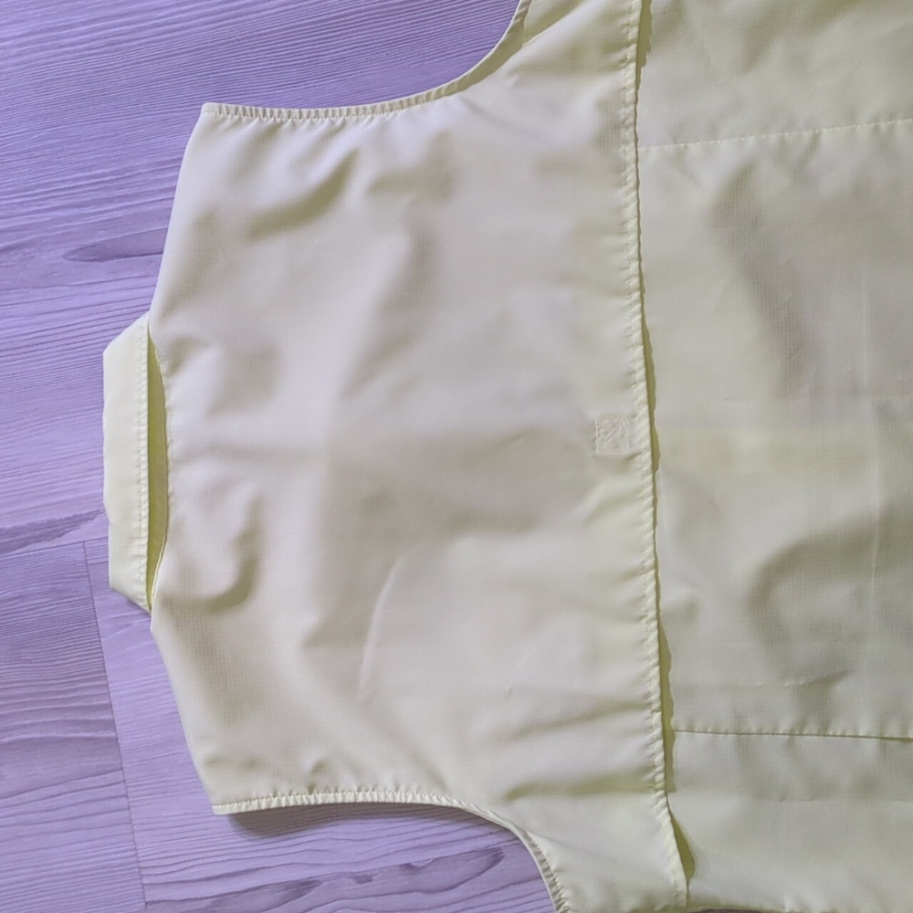 Eddie Bauer Sleeveless Shirt XL Lemon Wash Fishing Hiking Lightweight - Picture 12 of 15